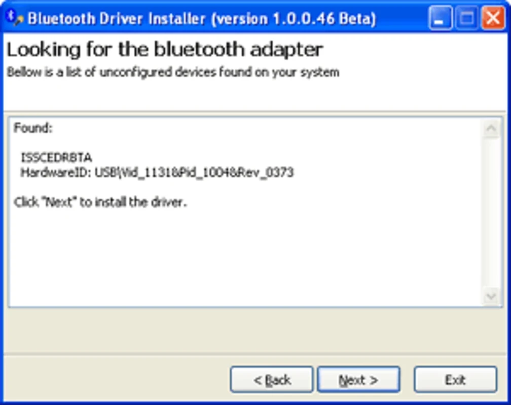 Bluetooth Driver Installer — スクリーンショット 2
